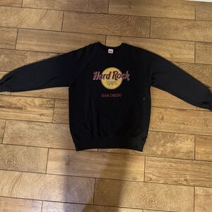 80s vintage Black Hard Rock Cafe San Diego Crewneck Sweatshirt